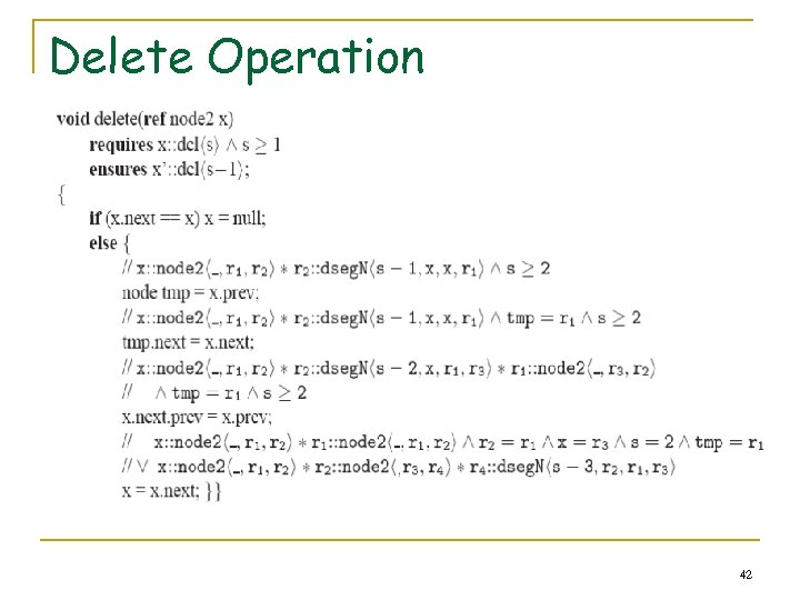 Delete Operation 42 