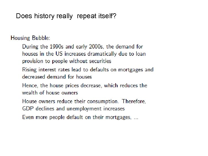 Does history really repeat itself? 