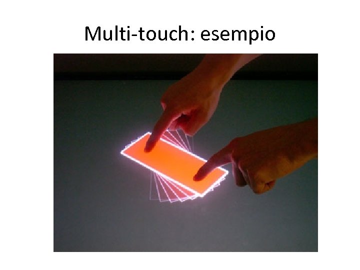 Multi-touch: esempio 