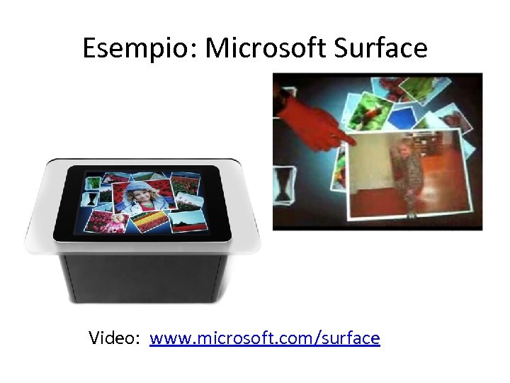 Esempio: Microsoft Surface Video: www. microsoft. com/surface 