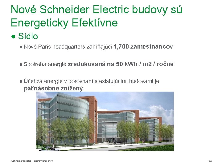 Nové Schneider Electric budovy sú Energeticky Efektívne ● Sídlo ● Nové Paris headquarters zahŕňajúci
