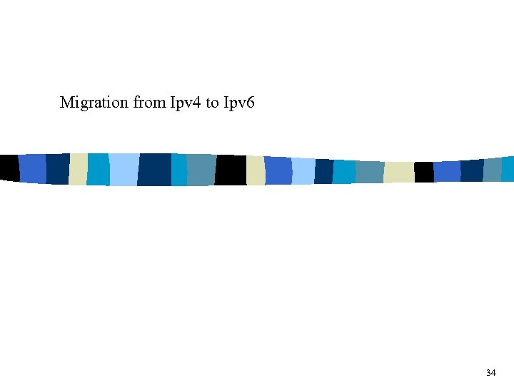 Migration from Ipv 4 to Ipv 6 34 