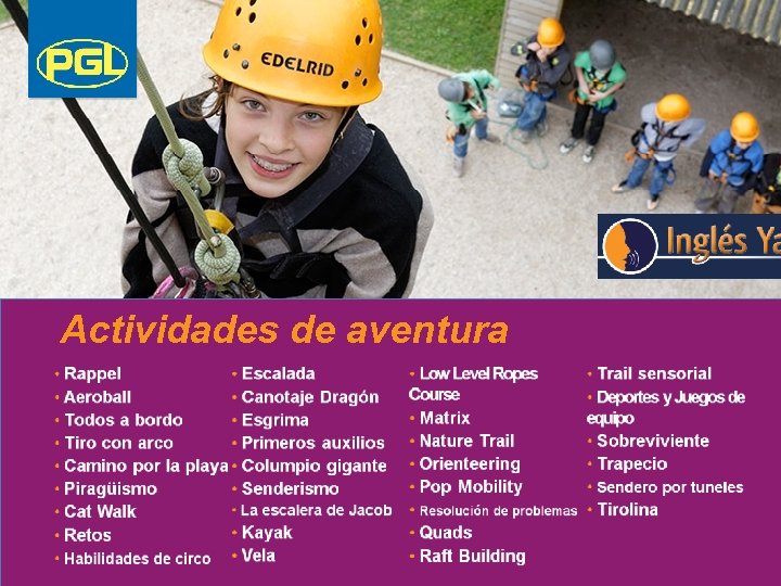 Actividades de aventura 