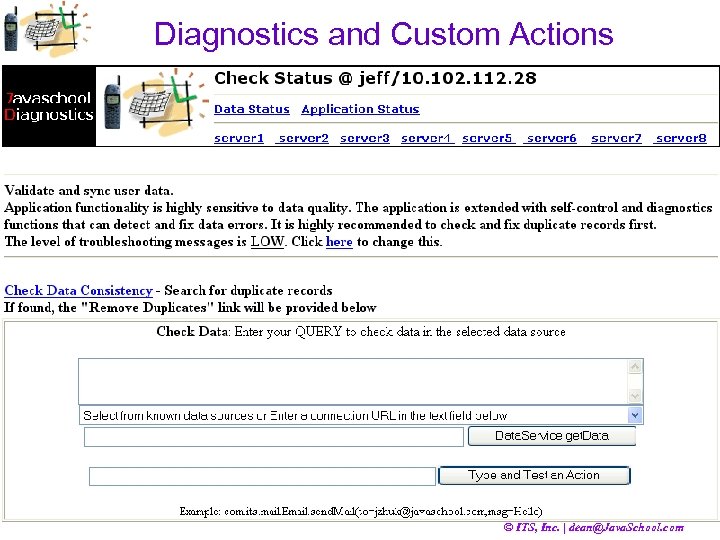 Diagnostics and Custom Actions © ITS, Inc. | dean@Java. School. com 