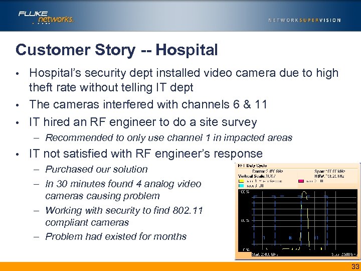 Customer Story -- Hospital’s security dept installed video camera due to high theft rate