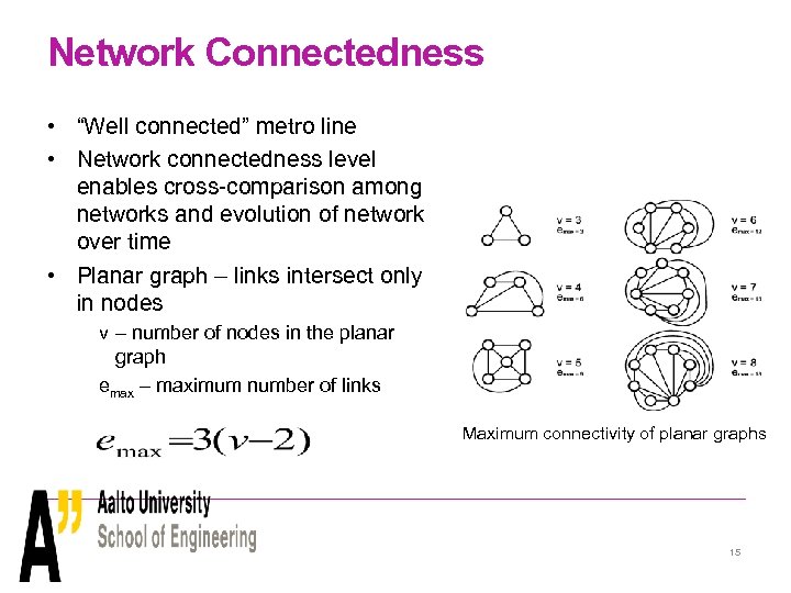 Network Connectedness • “Well connected” metro line • Network connectedness level enables cross-comparison among