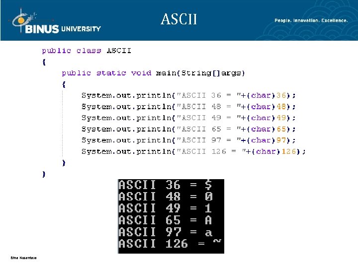 ASCII Bina Nusantara 