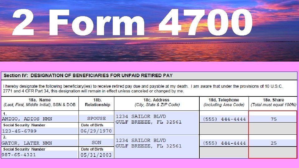 2 Form 4700 