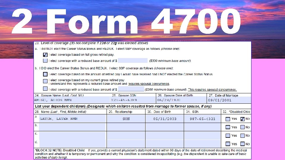 2 Form 4700 