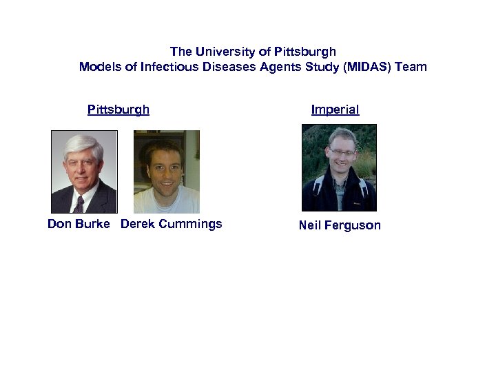 The University of Pittsburgh Models of Infectious Diseases Agents Study (MIDAS) Team Pittsburgh Imperial