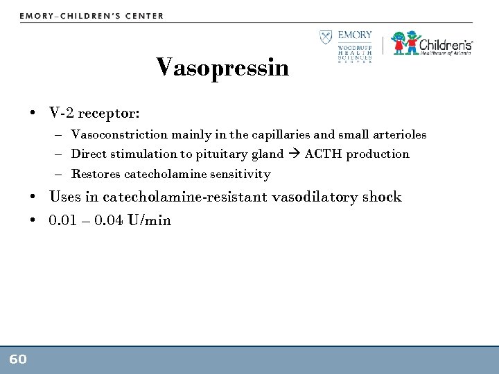 Vasopressin • V-2 receptor: – Vasoconstriction mainly in the capillaries and small arterioles –