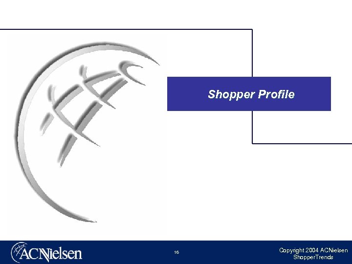 Shopper Profile 16 Copyright 2004 ACNielsen Shopper. Trends 