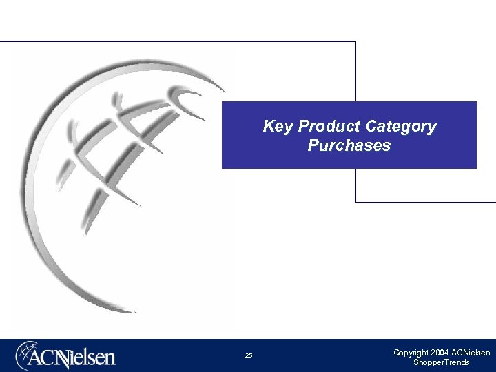 Key Product Category Purchases 25 Copyright 2004 ACNielsen Shopper. Trends 