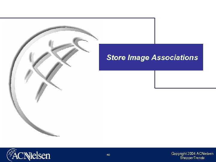 Store Image Associations 40 Copyright 2004 ACNielsen Shopper. Trends 
