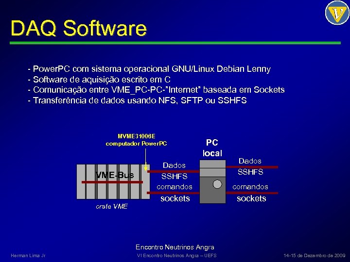 DAQ Software - Power. PC com sistema operacional GNU/Linux Debian Lenny - Software de