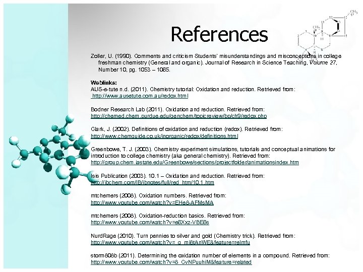 References Zoller, U. (1990). Comments and criticism Students’ misunderstandings and misconceptions in college freshman