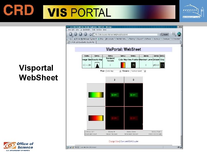 Visportal Web. Sheet 