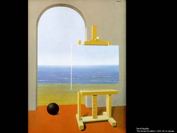 René Magritte. The Human Condition. 1935. Oil on canvas. 