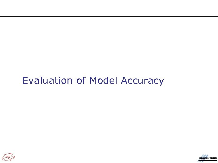 Evaluation of Model Accuracy 