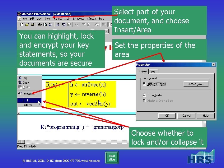 You can highlight, lock and encrypt your key statements, so your documents are secure