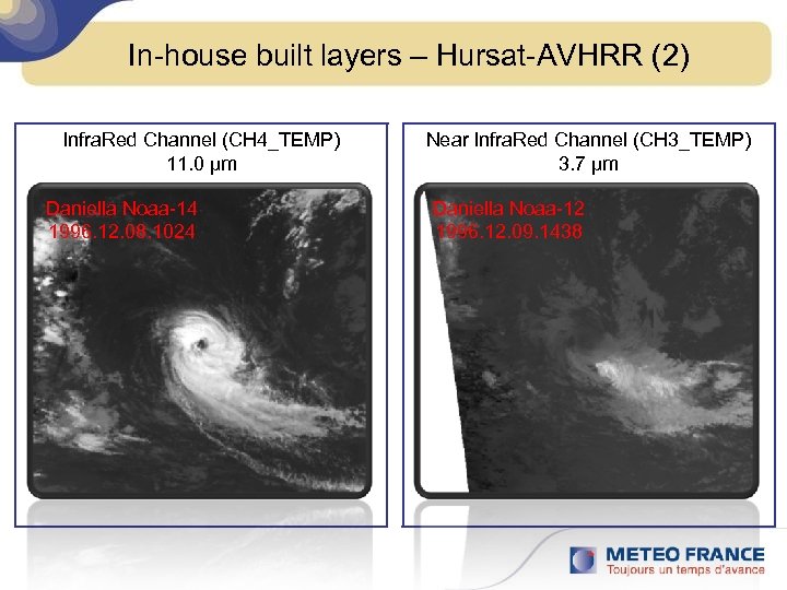 In-house built layers – Hursat-AVHRR (2) Infra. Red Channel (CH 4_TEMP) 11. 0 μm