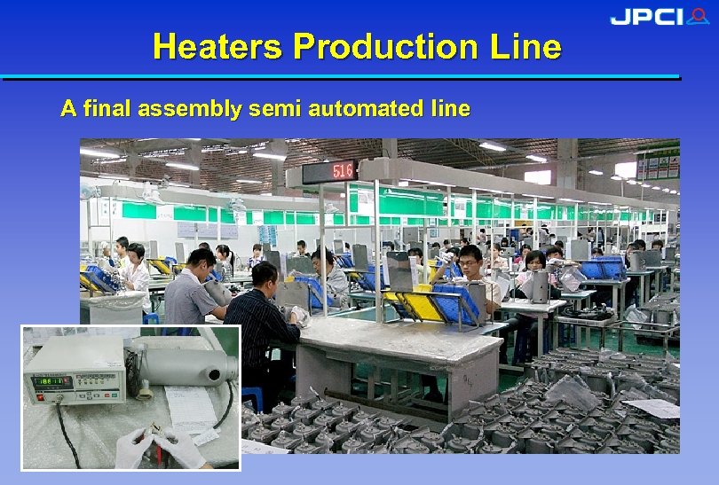 Heaters Production Line A final assembly semi automated line 