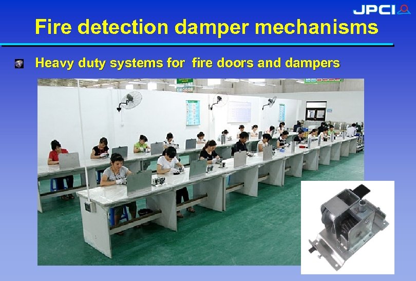 Fire detection damper mechanisms Heavy duty systems for fire doors and dampers 
