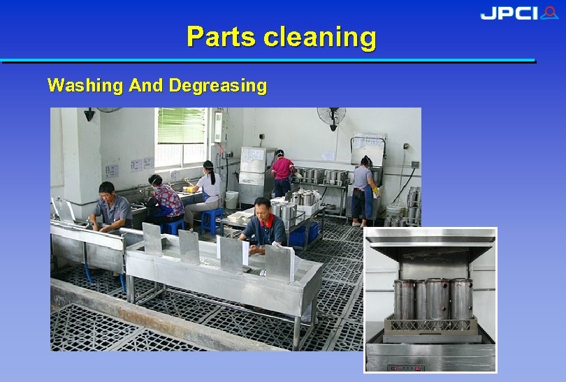 Parts cleaning Washing And Degreasing 