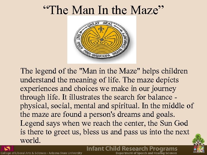 “The Man In the Maze” The legend of the 