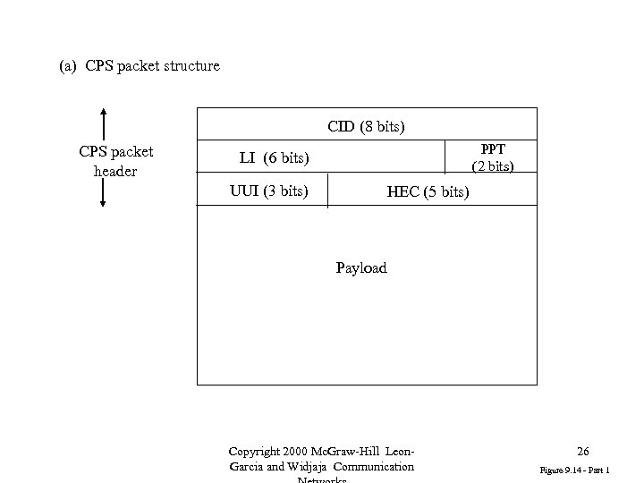 (a) CPS packet structure CID (8 bits) CPS packet header PPT (2 bits) LI