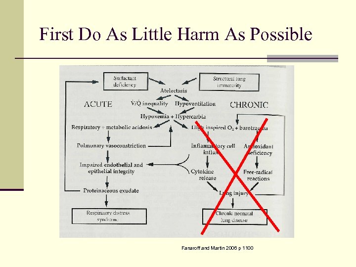 First Do As Little Harm As Possible Fanaroff and Martin 2006 p 1100 