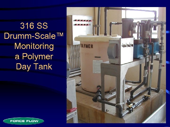 316 SS Drumm-Scale™ Monitoring a Polymer Day Tank 