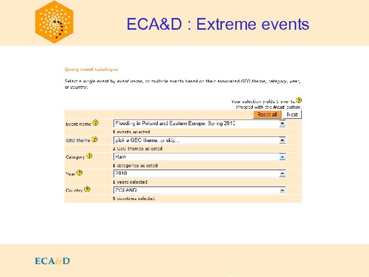 2009 ECA&D : Extreme events 