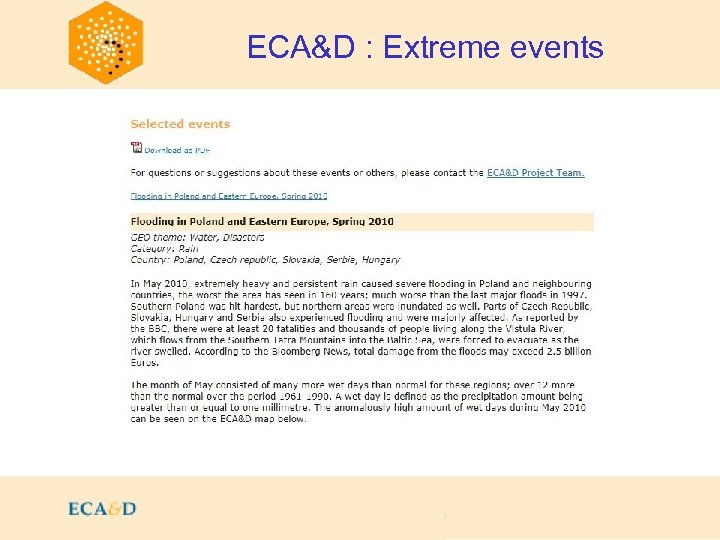 2009 ECA&D : Extreme events 