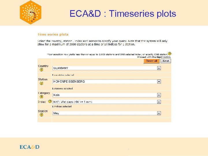 2009 ECA&D : Timeseries plots 