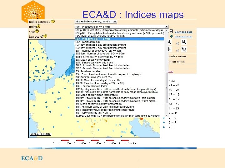 2009 ECA&D : Indices maps 