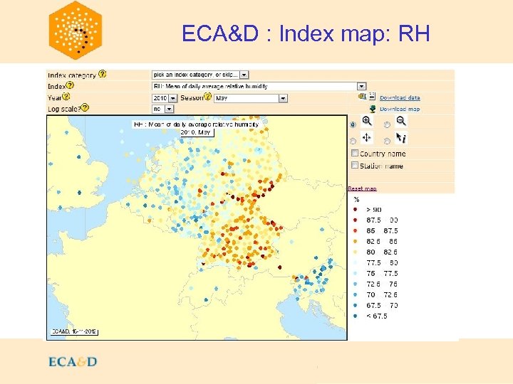 2009 ECA&D : Index map: RH 