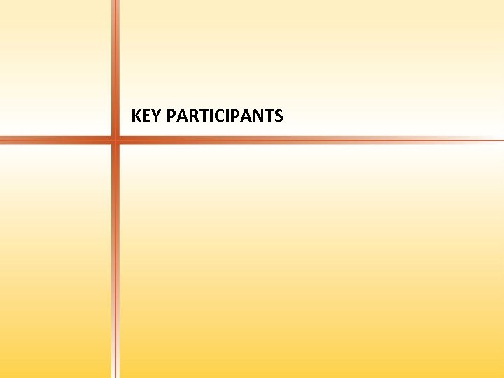KEY PARTICIPANTS 