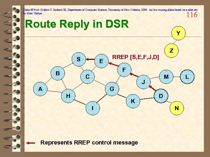 Slides © Prof. Golden G. Richard III, Department of Computer Science, University of New