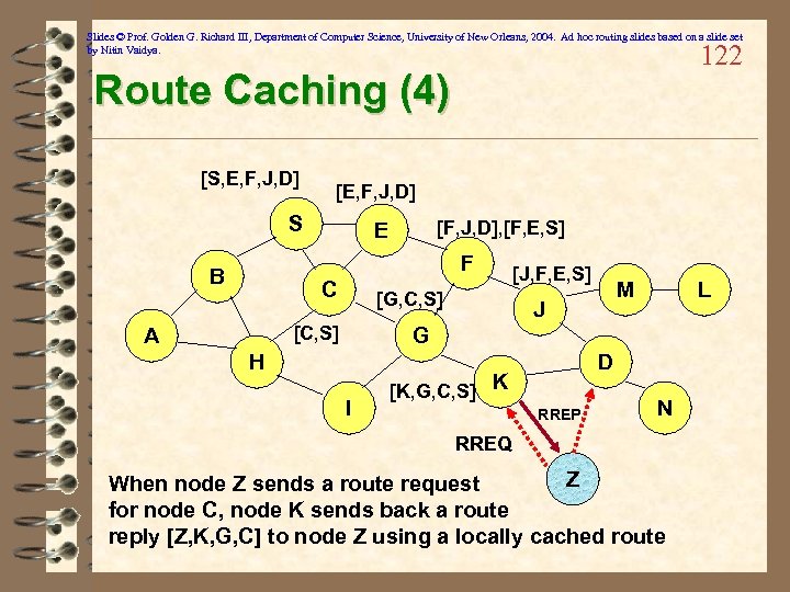 Slides © Prof. Golden G. Richard III, Department of Computer Science, University of New