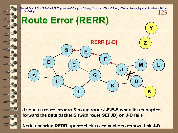 Slides © Prof. Golden G. Richard III, Department of Computer Science, University of New