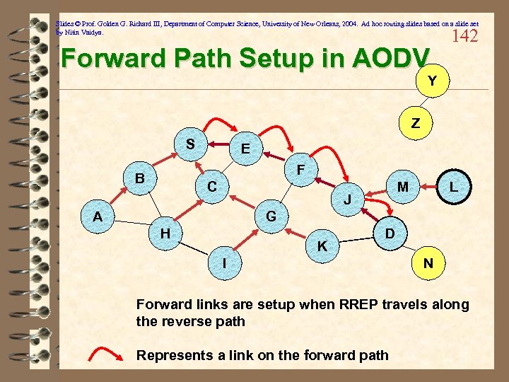 Slides © Prof. Golden G. Richard III, Department of Computer Science, University of New