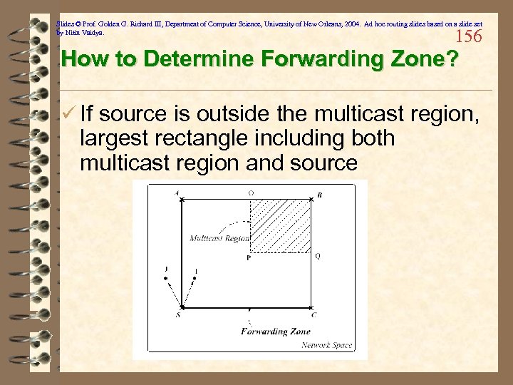 Slides © Prof. Golden G. Richard III, Department of Computer Science, University of New