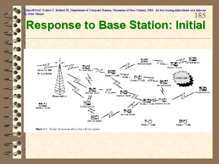 Slides © Prof. Golden G. Richard III, Department of Computer Science, University of New