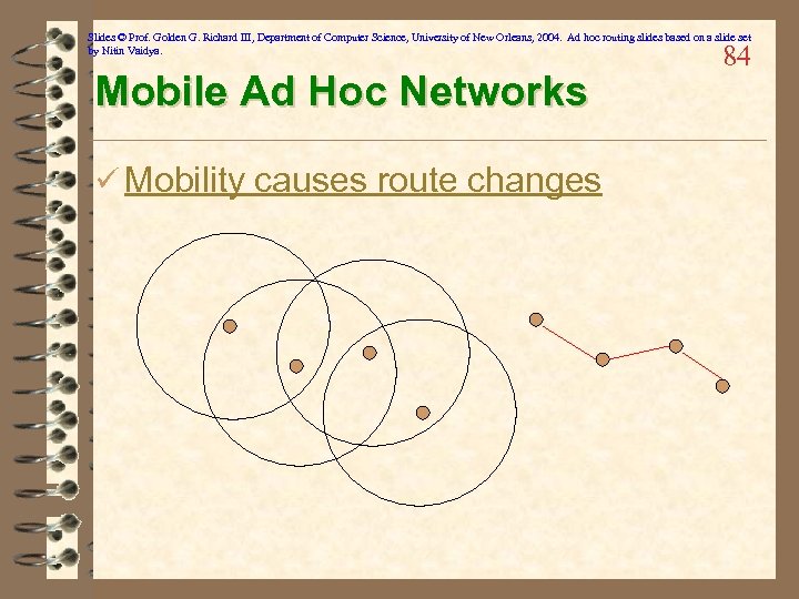 Slides © Prof. Golden G. Richard III, Department of Computer Science, University of New