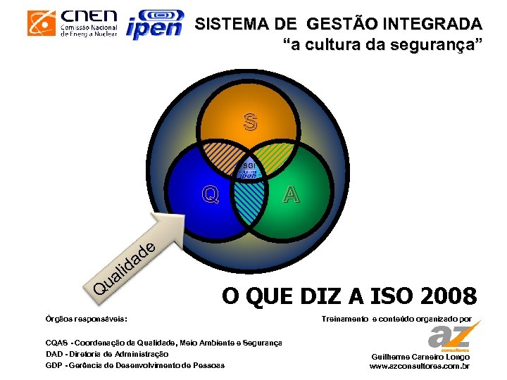 SISTEMA DE GESTÃO INTEGRADA “a cultura da segurança” S SGI Q de a id