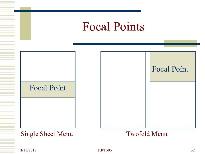 Focal Points Focal Point Single Sheet Menu 3/16/2018 Twofold Menu HRT 383 32 