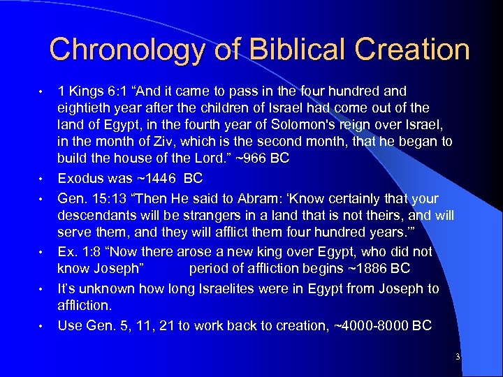 Biblical Creation Gen 1 1 -8 In