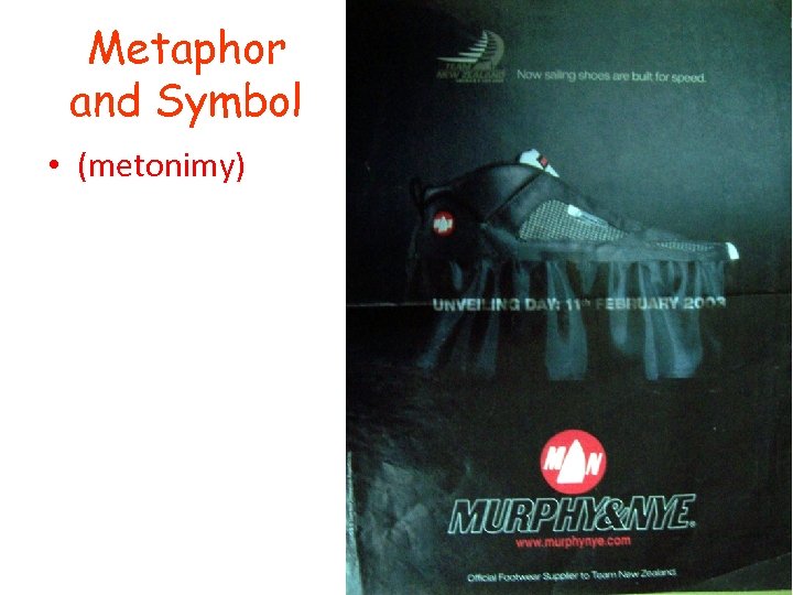 Metaphor and Symbol • (metonimy) 