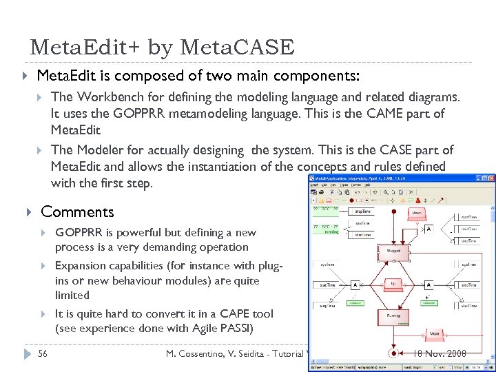 Meta. Edit+ by Meta. CASE Meta. Edit is composed of two main components: The